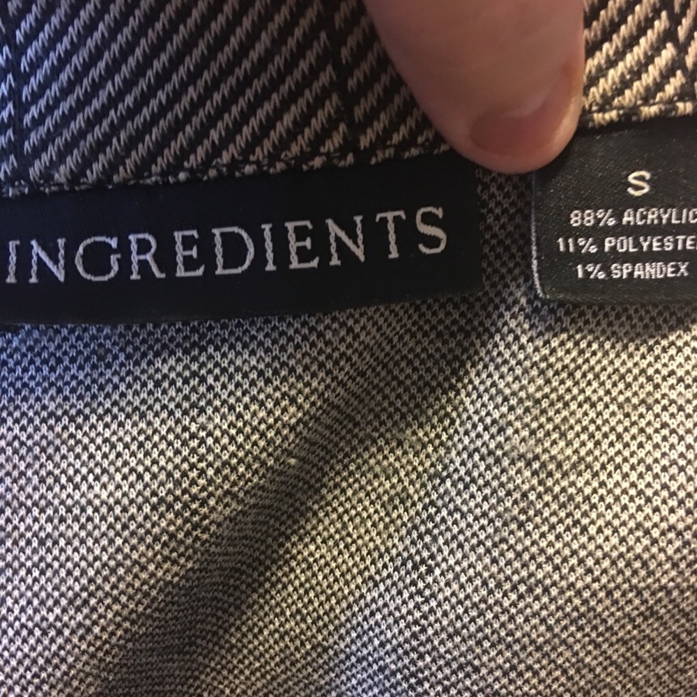 Ingredients Tan/Black Pattern Button Front Jacket - image 7